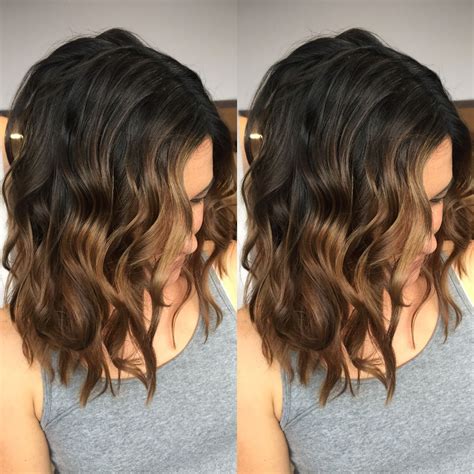 dark short hair ombre